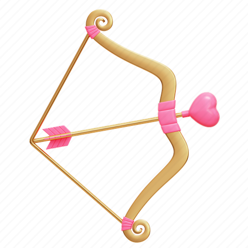 Cupid, arrow, romantic, valentine 3D illustration - Download on Iconfinder