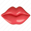 lips, sexy, mouth, feminine, sticker, valentine, 3d 