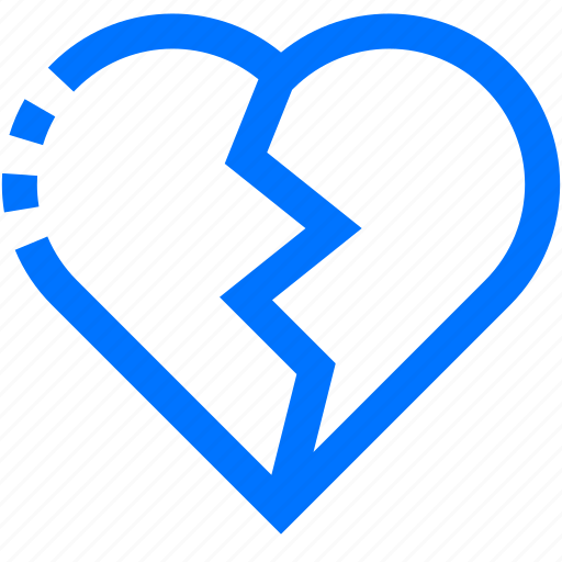 Broken, heart, love, valentines icon - Download on Iconfinder
