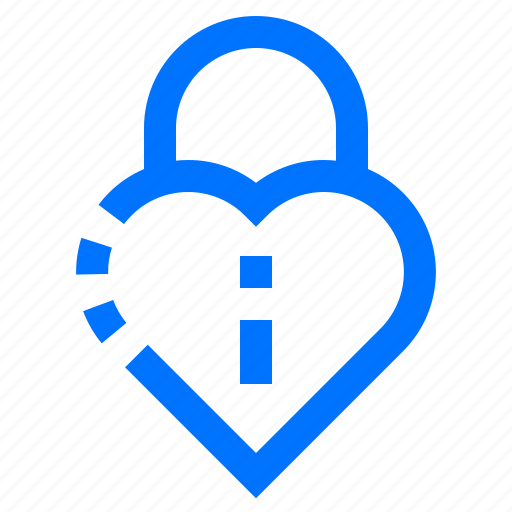 Heart, lock, love, padlock, protection, romantic, valentines icon - Download on Iconfinder