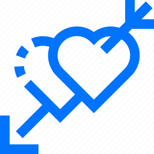 Arrow, couple, hearts, love, romantic, valentines icon - Download on Iconfinder