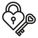 love, key, valentines day, heart shaped, romantic, padlock