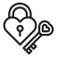love, key, valentines day, heart shaped, romantic, padlock 