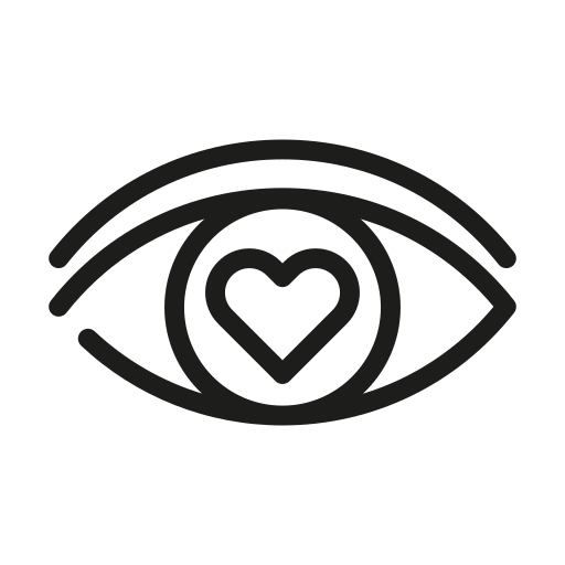 Eye, heart, love, attractive, love and romance, valentines day icon - Free download