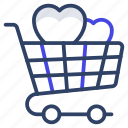 love shopping, love cart, romantic shopping, valentine shopping, commerce 