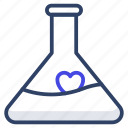 love chemistry, love potion, romantic potion, chemical flask, lab flask 