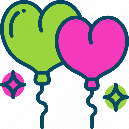 Love, balloon, valentine, anniversary, celebration icon - Download on Iconfinder