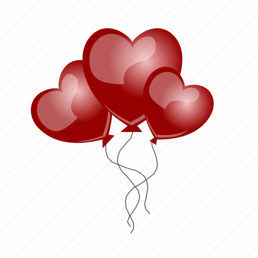 Balloons, gift, hearts, love, romantic, sdesign, valentines icon - Download on Iconfinder