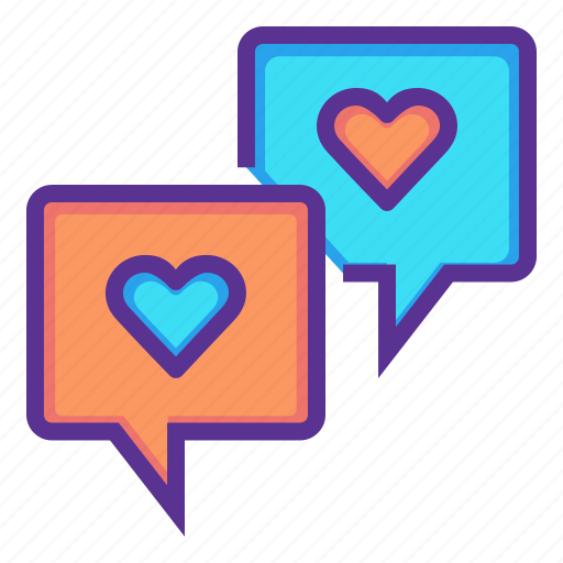 Bubble, chat, love, message, romance, talk, valentines icon - Download on Iconfinder