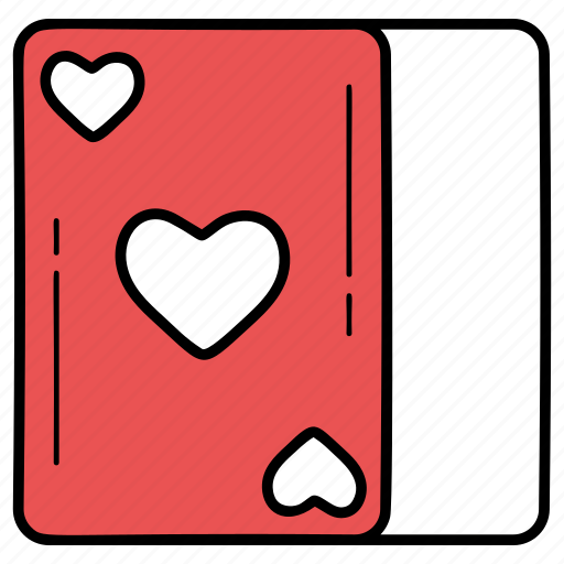 Ace, of, hearts, card, love, play, valentine icon - Download on Iconfinder