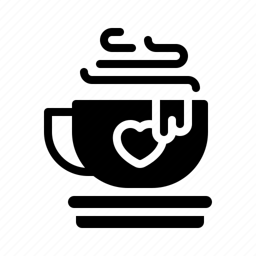 Hot, chocolate, heart, valentines, day, drink, cafe icon - Download on Iconfinder