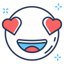 heart, eyes, romantic, affection, passion, love, emoji