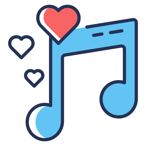 Love, music, song, melody, romantic, note icon - Download on Iconfinder