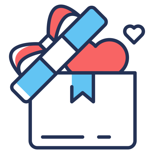Valentine, gift, hamper, present, surprise, wrapped, box icon - Download on Iconfinder