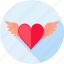 flying, heart, love, romance, valentines, wing, wings 