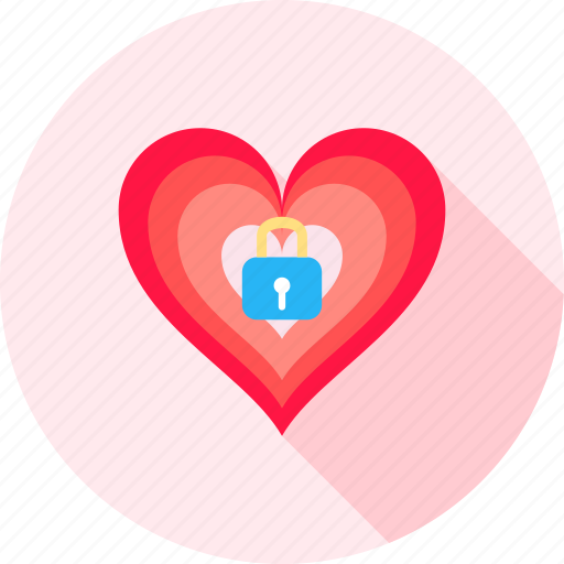 Heart, lock, key, protection, romantic, valentine, love icon - Download on Iconfinder