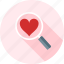 heart, love, search, glass, valentine, zoom, magnifier 