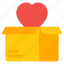 love box, love carton, heart box, love parcel, love package 