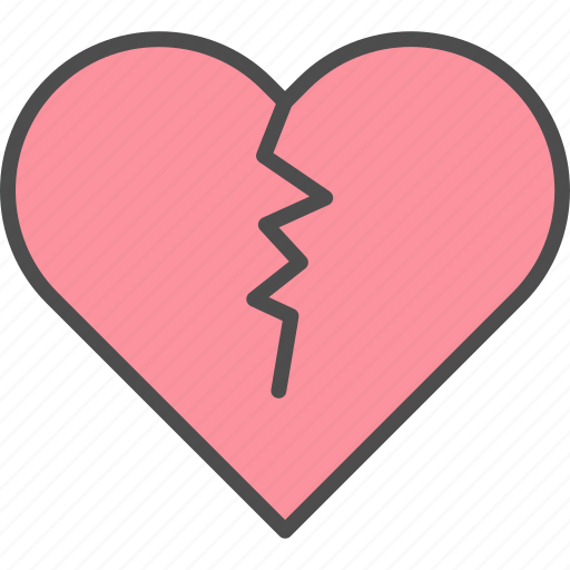 Valentine, love, heart, broken icon - Download on Iconfinder