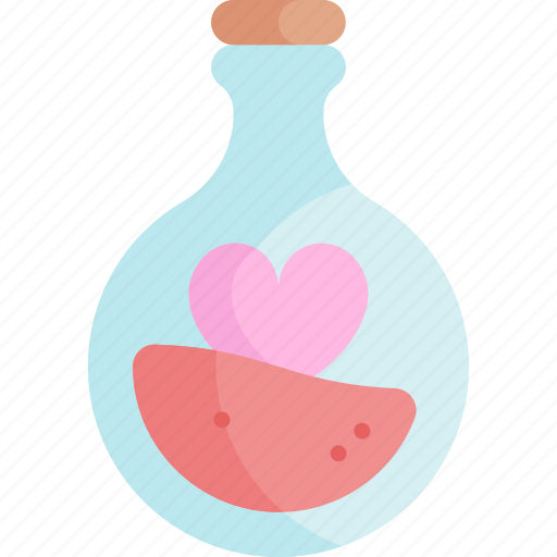 Love potion, valentines day, valentines, love, heart, potion, flask icon - Download on Iconfinder