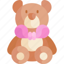 teddy bear, valentines day, valentines, bear, doll