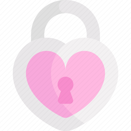 Heart shaped padlock, valentines day, love, heart, lock, padlock, fidelity icon - Download on Iconfinder