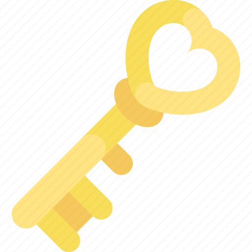 Love key, valentines day, valentines, love, heart, key icon - Download on Iconfinder