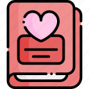 diary, valentines day, valentines, book, love, heart, love story