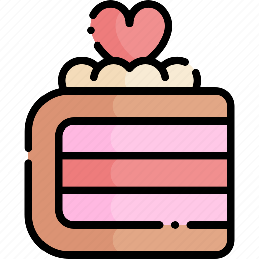 Cake, valentines day, valentines, love, heart, dessert, sweet icon - Download on Iconfinder