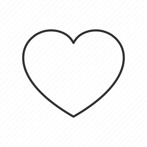 Favorite, heart, love, romantic, valentines, valentines day, heart outline icon - Download on Iconfinder