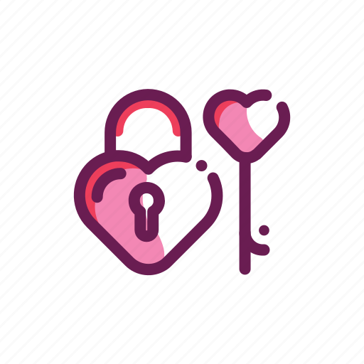 Key, lock, valentine icon - Download on Iconfinder