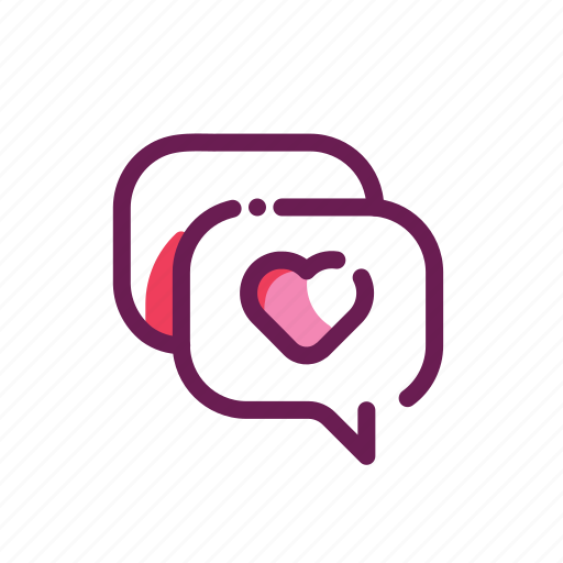 Conversation, message, messaging, valentine icon - Download on Iconfinder