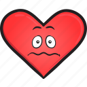 cartoon, day, emoji, face, heart, smiley, valentines