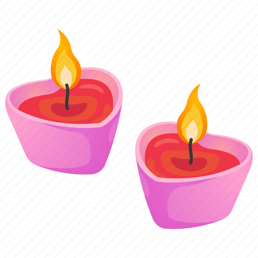 Holiday, valentines, candle heart, heart, love, candle, romantic icon - Download on Iconfinder
