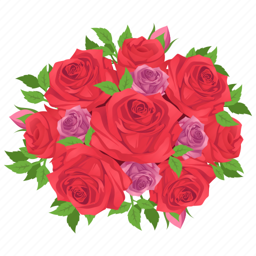 Holiday, valentines, flowers, roses, bouquet, heart, love icon - Download on Iconfinder