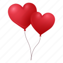 holiday, valentines, balloons, heart balloon, heart, love, romantic