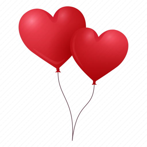 Holiday, valentines, balloons, heart balloon, heart, love, romantic icon - Download on Iconfinder