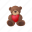 holiday, valentines, bear, teddy bear, gift, toy, present 