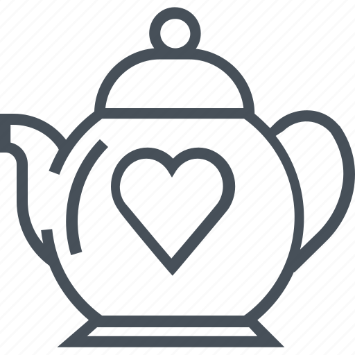 Hearth, love, tea, tea pot, valentines day icon - Download on Iconfinder
