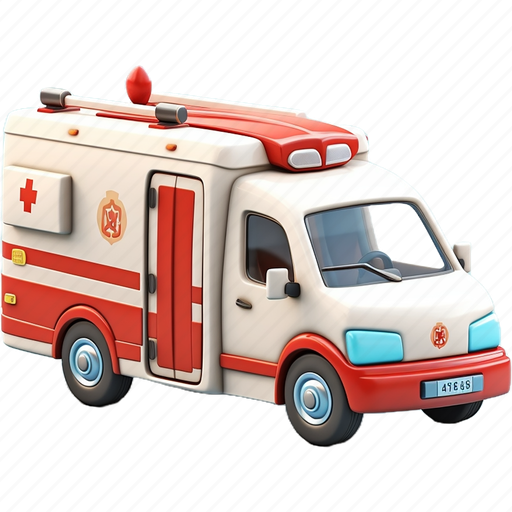 Ambulance, hospital, medical, doctor, health, pharmacy 3D illustration - Download on Iconfinder