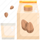 almond, diet, food, gastronomy, healthy, milk, nutrition 