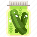 food, healthy, jar, pickle, vegan, vegetarian