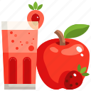 apple, drink, food, fresh, healthy, juice, refreshment
