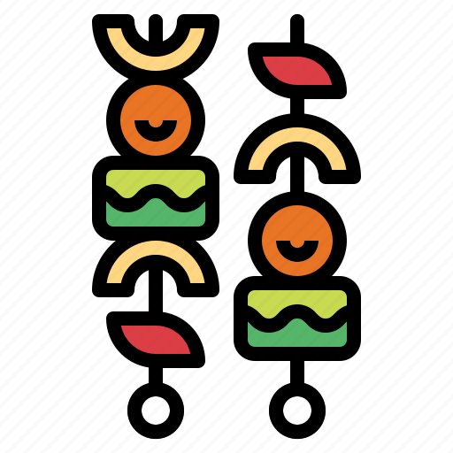 Bbq, food, grill, skewer icon - Download on Iconfinder