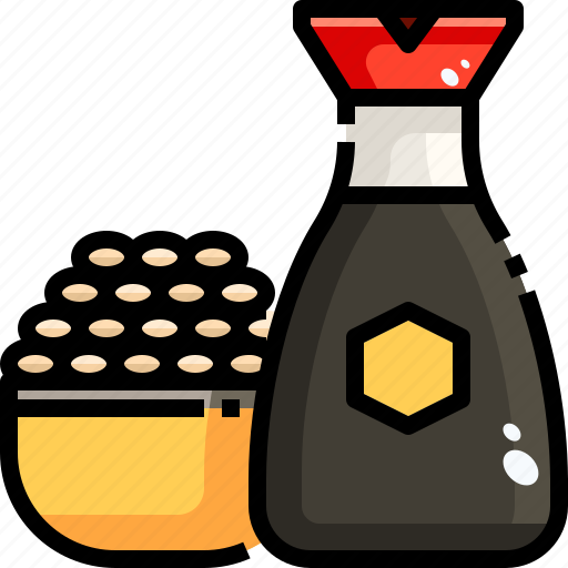 Asian, condiment, food, rice, sauce, soy icon - Download on Iconfinder