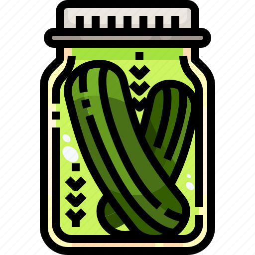 Food, healthy, jar, pickle, vegan, vegetarian icon - Download on Iconfinder
