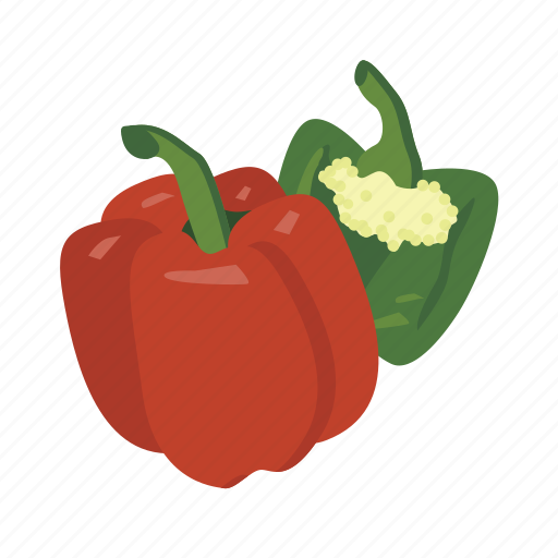 Bell, capsicum, food, paprica, pepper, vegetable, vitamin icon - Download on Iconfinder