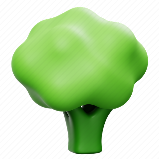 Brocoli, 3d, icon, vegetable, healthy, food, cooking 3D illustration - Download on Iconfinder