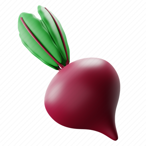 Beet, 3d, icon, vegetable, healthy, food 3D illustration - Download on Iconfinder
