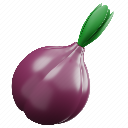 Onion, 3d, icon, vegetable, healthy, food 3D illustration - Download on Iconfinder